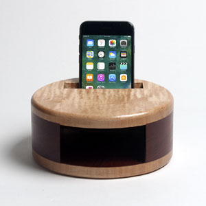 smart phone wooden speaker